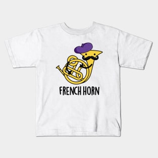 French Horn Cute Music Instrument Pun Kids T-Shirt